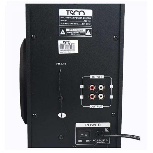 بخش پشتی اسپیکر برقی تسکو مدل TS 2195