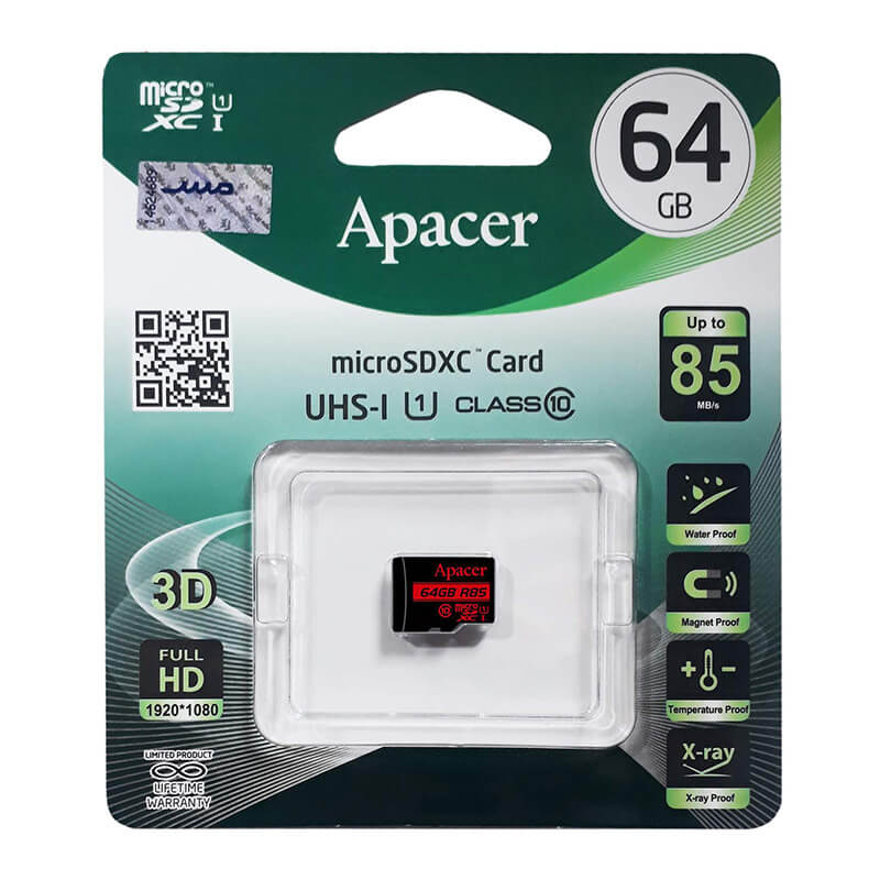 Apacer AP64G 64GB memory Card (2) جعبه کارت حافظه اپیسر مدل AP64G ظرفیت 64 گیگابایت