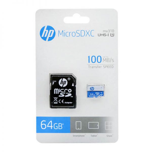 جعبه کارت حافظه اچ پی مدل MX310 ظرفیت 64 گیگابایت