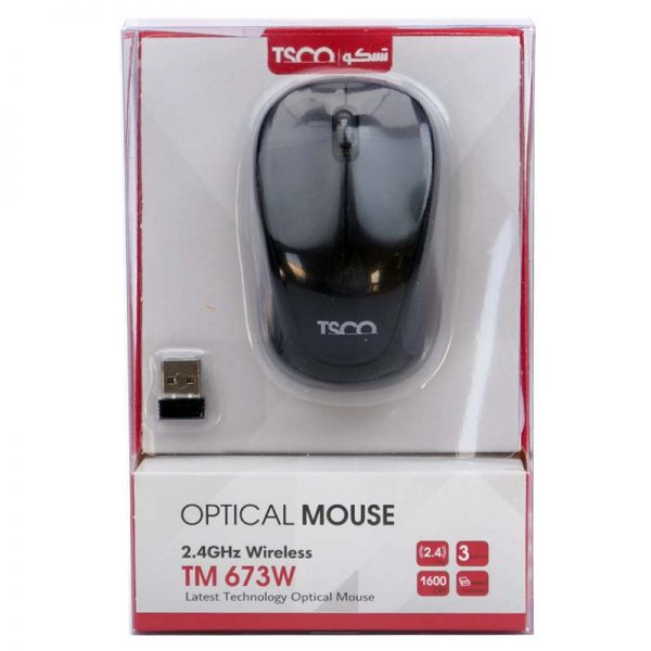 جعبه ماوس بی سیم تسکو مدل TM 673W