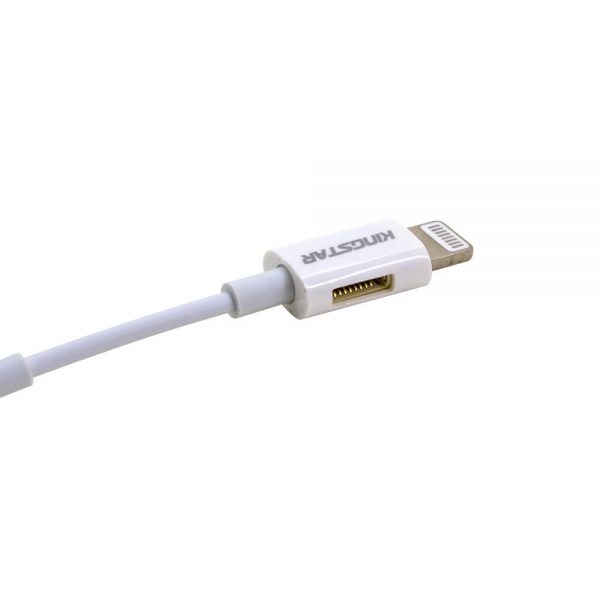 کابل تبدیل لایتنینگ به AUX کینگ استار مدل KAC69 طول 14 سانتی متر - 2
