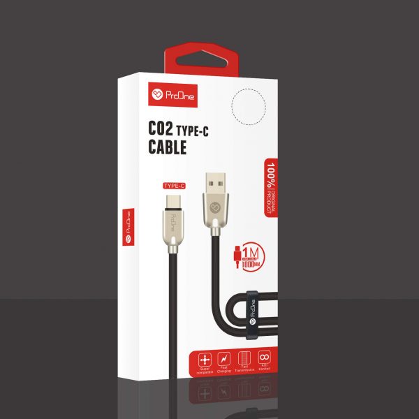 جعبه کابل تایپ سی پرووان مدل C02 طول 1 متر