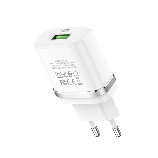 شارژر هوکو C12Q سفید
