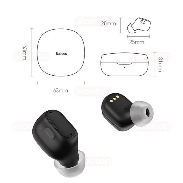 ابعاد هندزفری بیسوس WM01 Plus