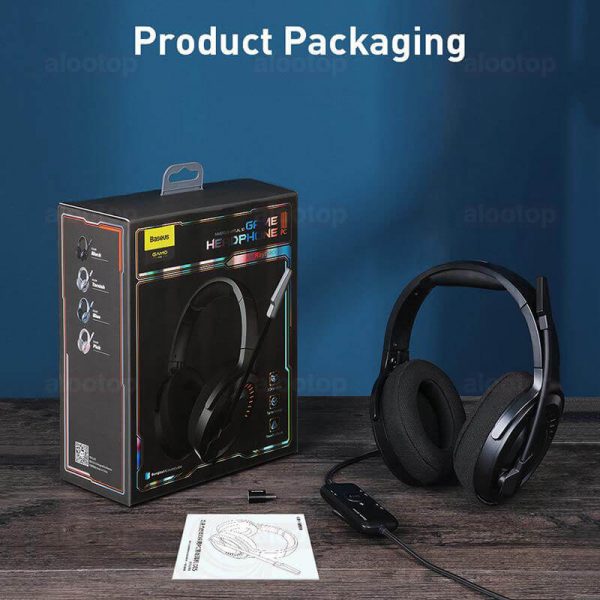 بسته بندی هدفون گیمینگ باسئوس GAMO D05