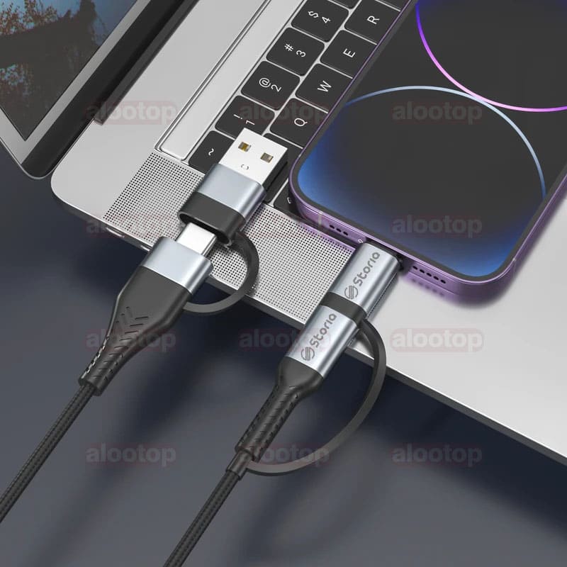 Storia ST-DC03 4 in 1 Cable (10) کابل استوریا مدل ST-DC03