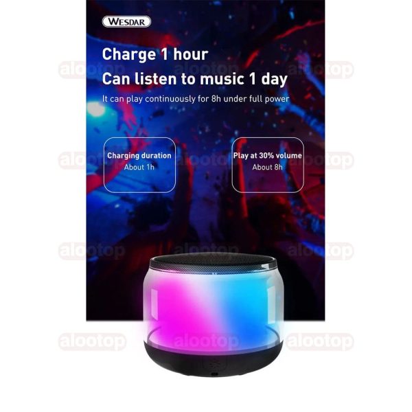اسپیکر بلوتوثی قابل حمل وسدار مدل K360