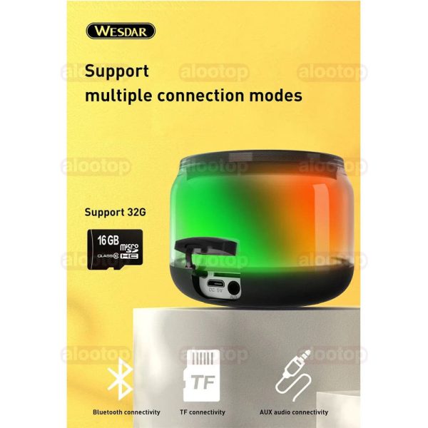 اسپیکر بلوتوثی قابل حمل وسدار مدل K360