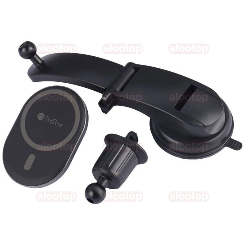 ProOne PHL1185 mobile phone holder (6) پایه نگهدارنده و شارژر بی سیم موبایل پرووان مدل PHL1185