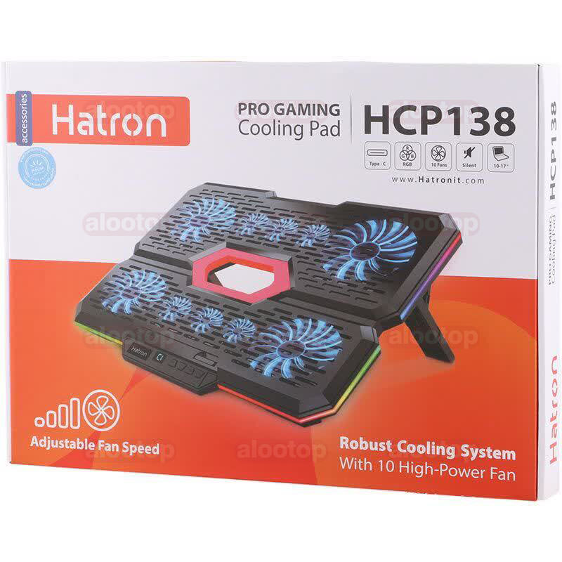 Hatron HCP138 Pro Gaming Cooling Pad (5) جعبه کول پد هترون HCP138