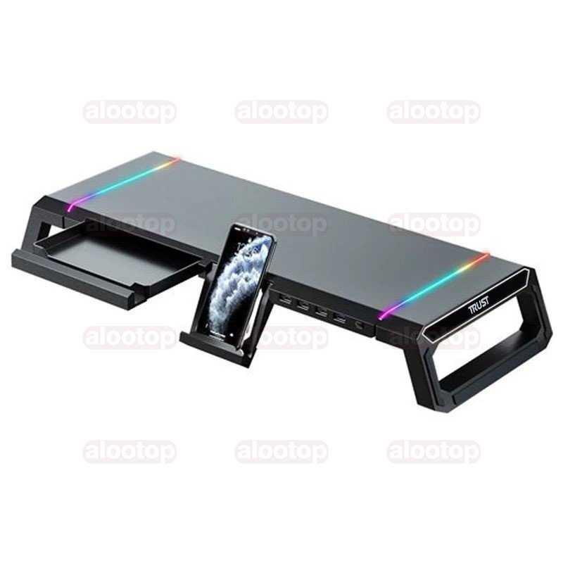 Trust TDESK Gaming hub and Monitor Stand_ پایه مانیتور گیمینگ تراست TDESK
